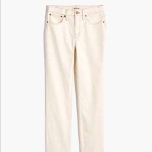 Madewell Tomboy Straight Jeans in Cloud Lining
